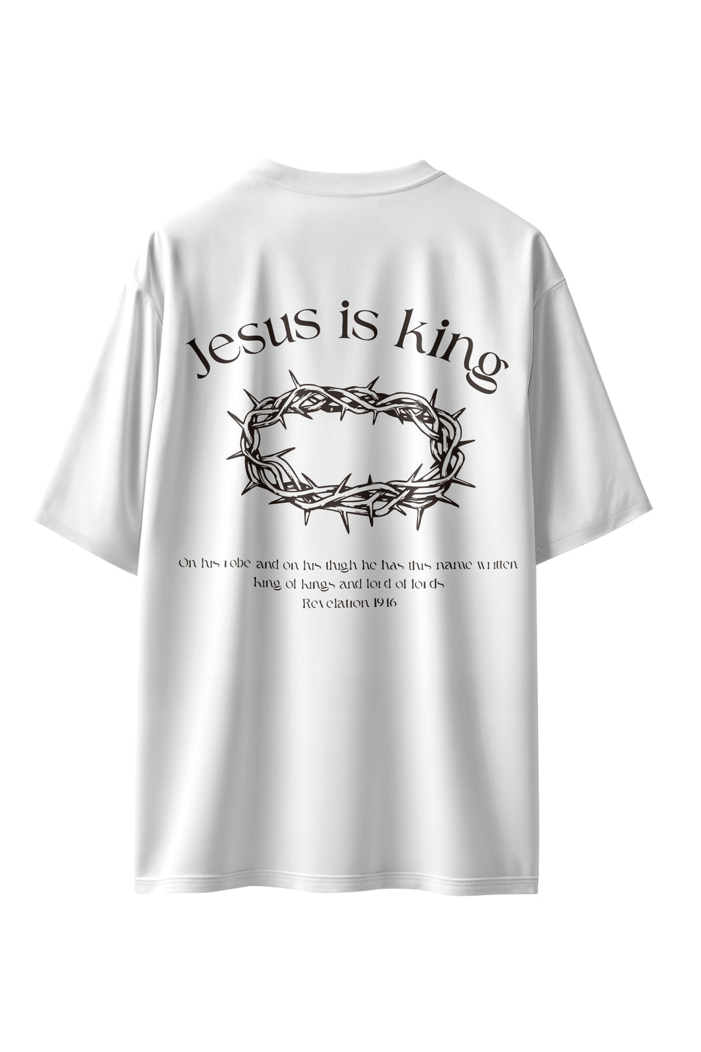 CAMISETA JESUS IS KING BRANCA