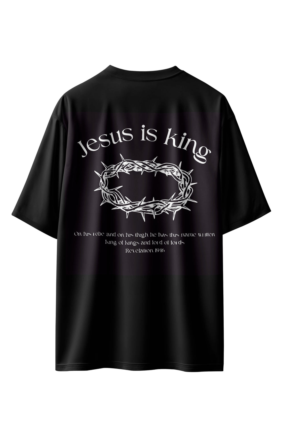 CAMISETA JESUS IS KING PRETA