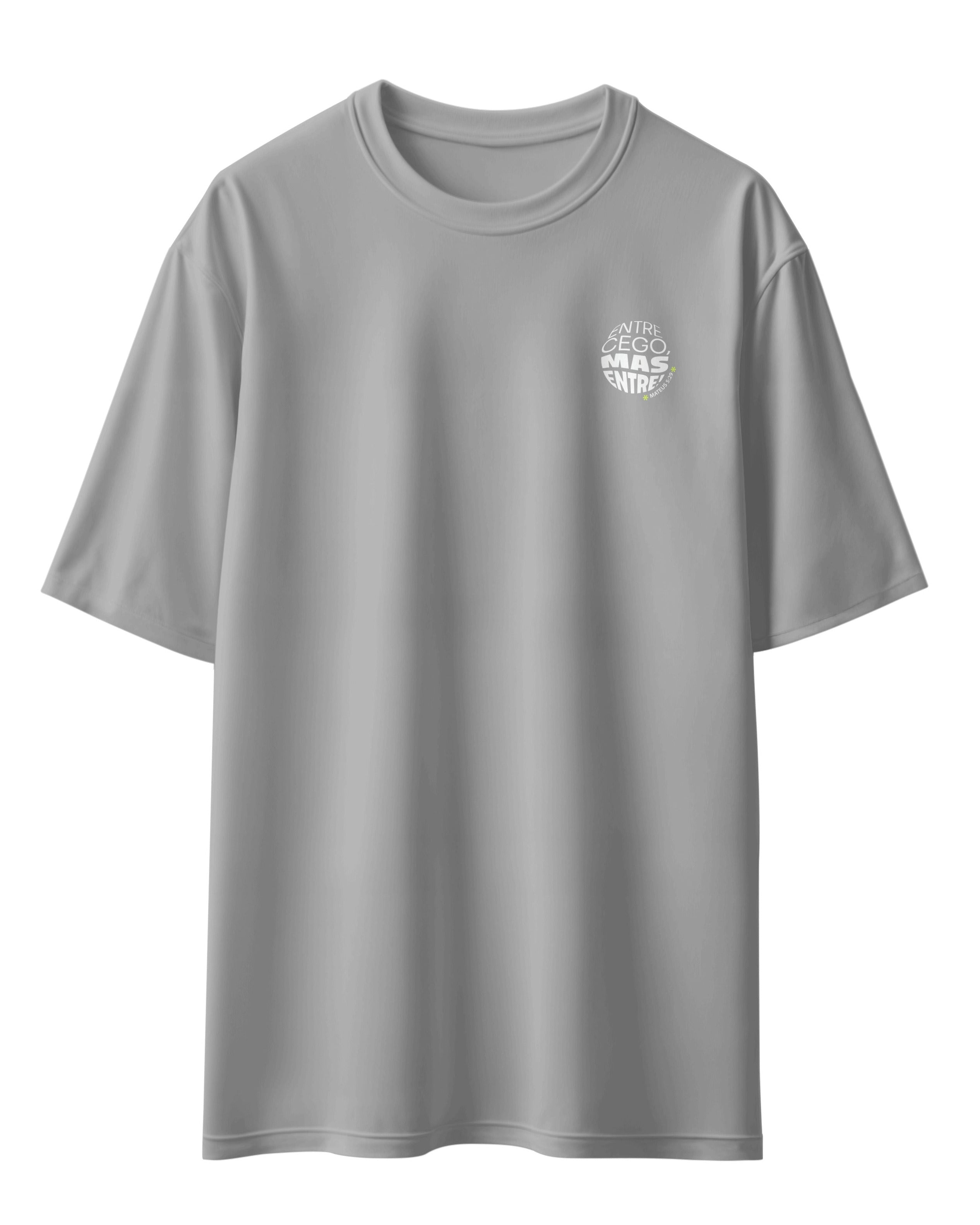 CAMISETA ENTRE CEGO CINZA