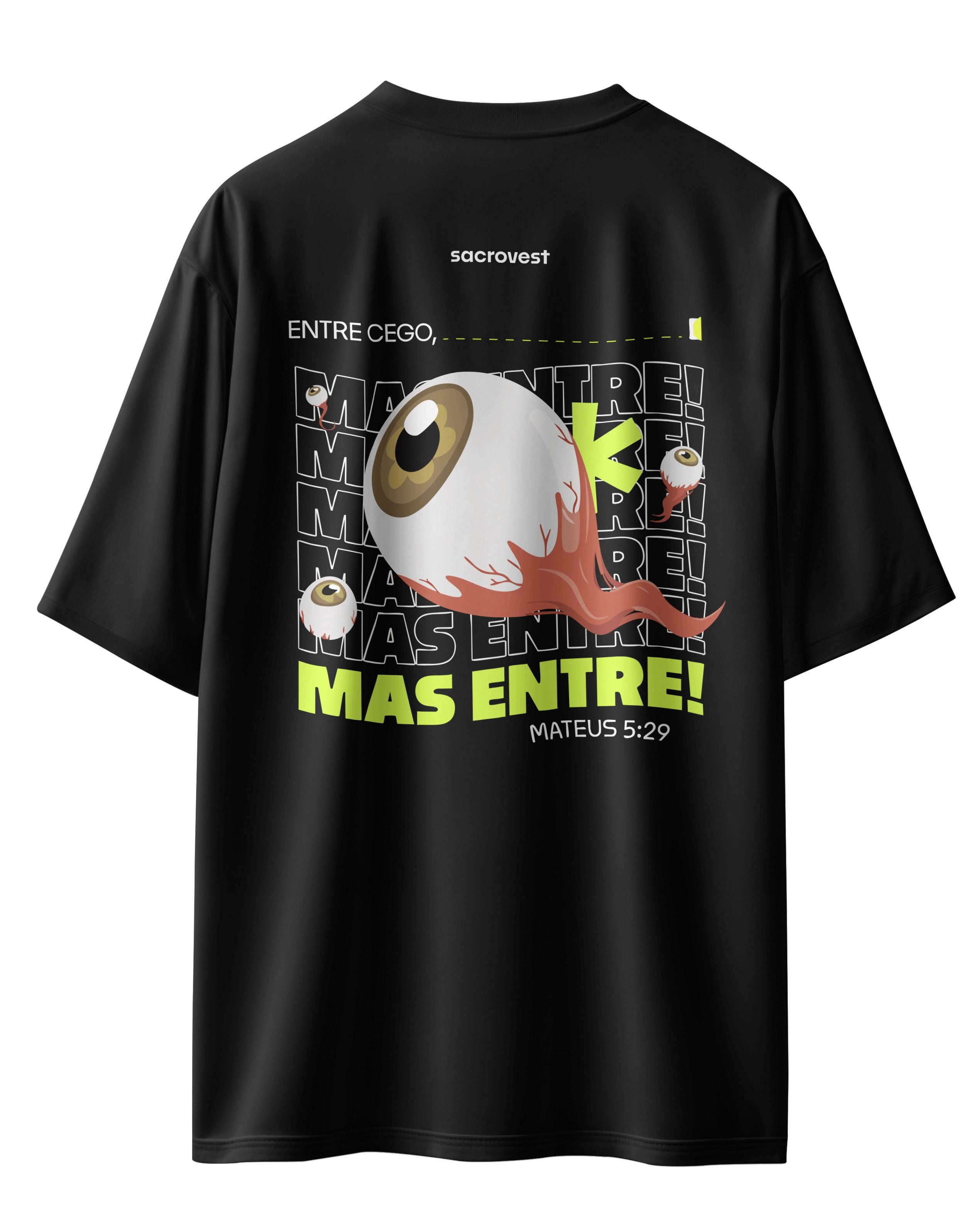 CAMISETA ENTRE CEGO PRETA
