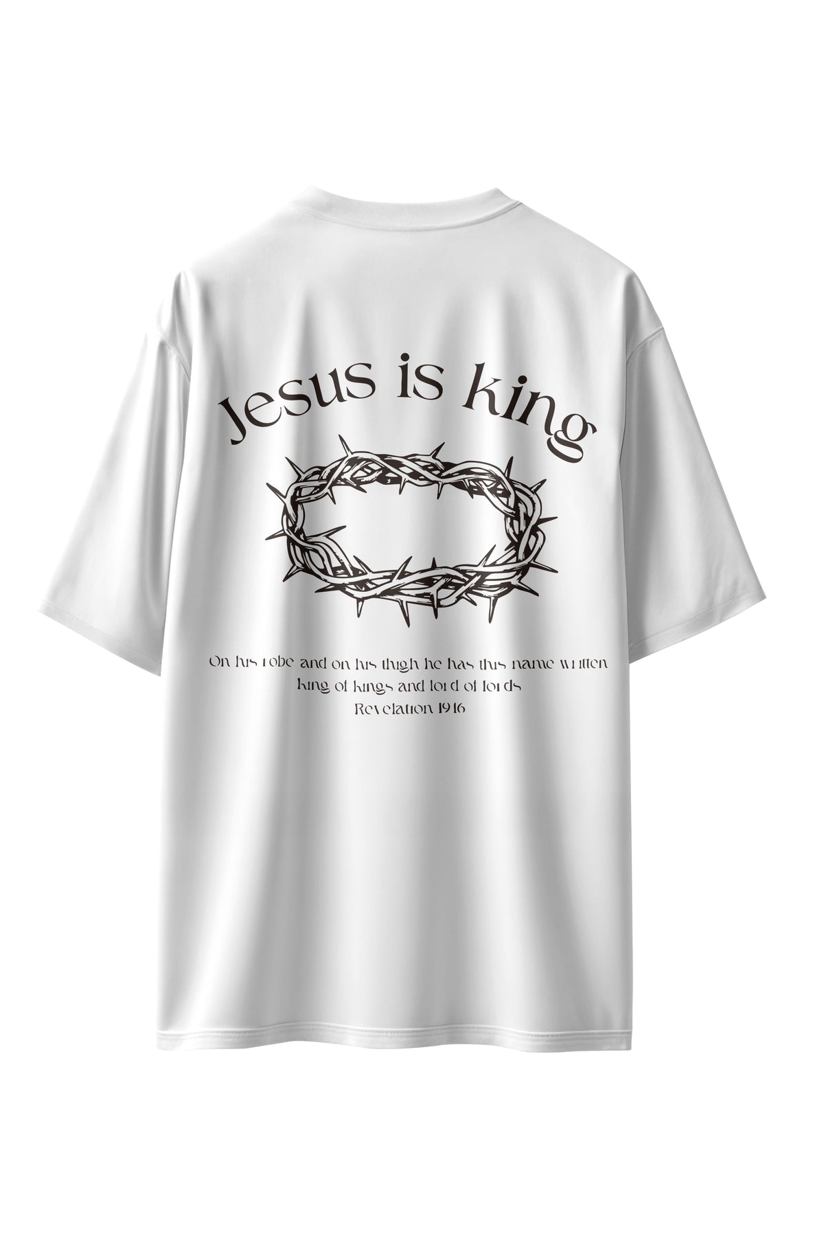 CAMISETA JESUS IS KING BRANCA