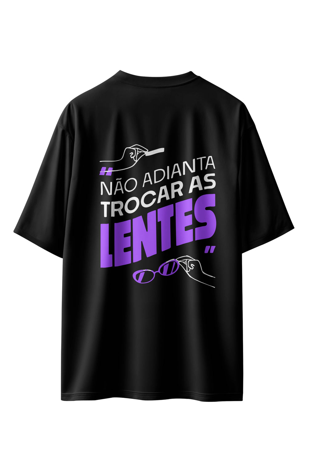 CAMISETA LENTES PRETA