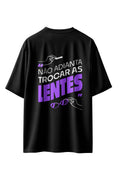 CAMISETA LENTES PRETA